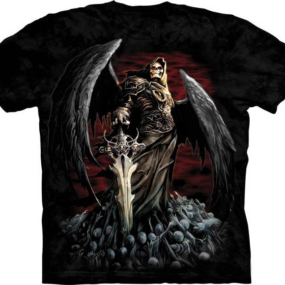 the mountain Other - the mountain death wish skeleton mens shirt large